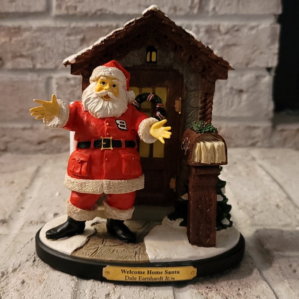 Dale Earnhardt Jr. Welcome Home Santa Figurine